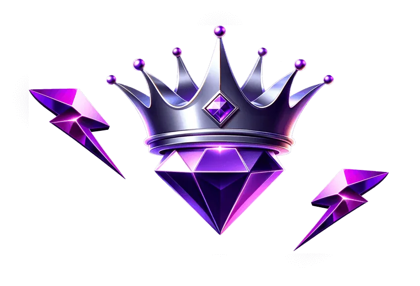 VIP-Krone mit Diamant und Blitzen von Zoome