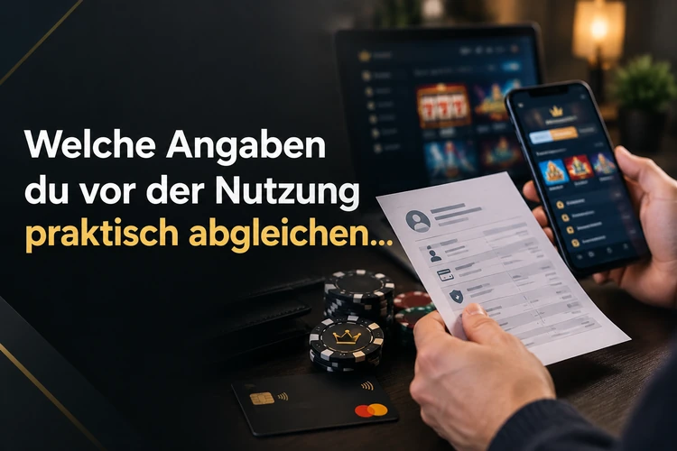 Welche Angaben du vor der Nutzung praktisch abgleichen solltest