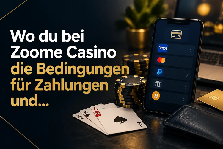 Wo du bei Zoome Casino die Bedingungen für Zahlungen und Auszahlung findest